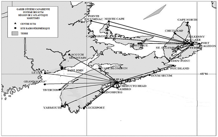 Carte réseau Maritimes